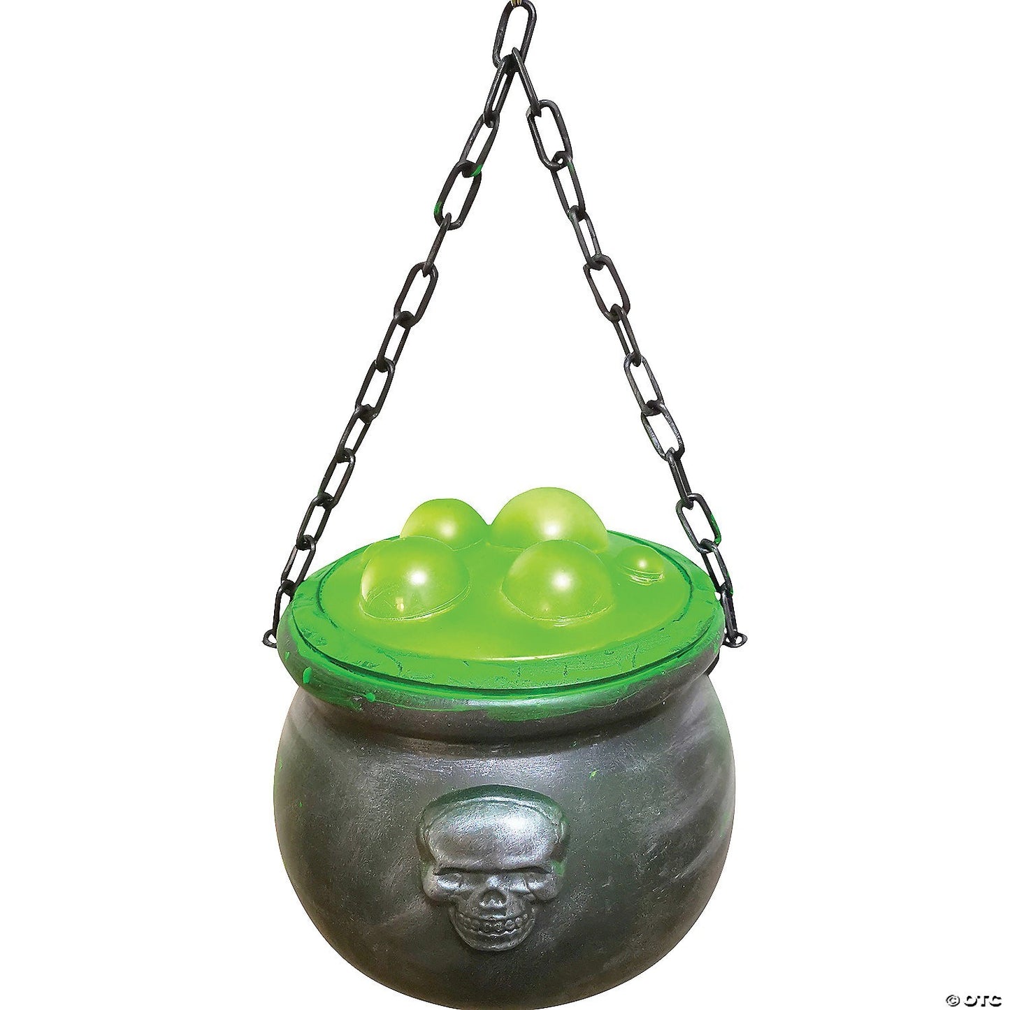 Magic Bubbling Hanging Cauldron Animated Halloween Decoration Haunted Witch Prop