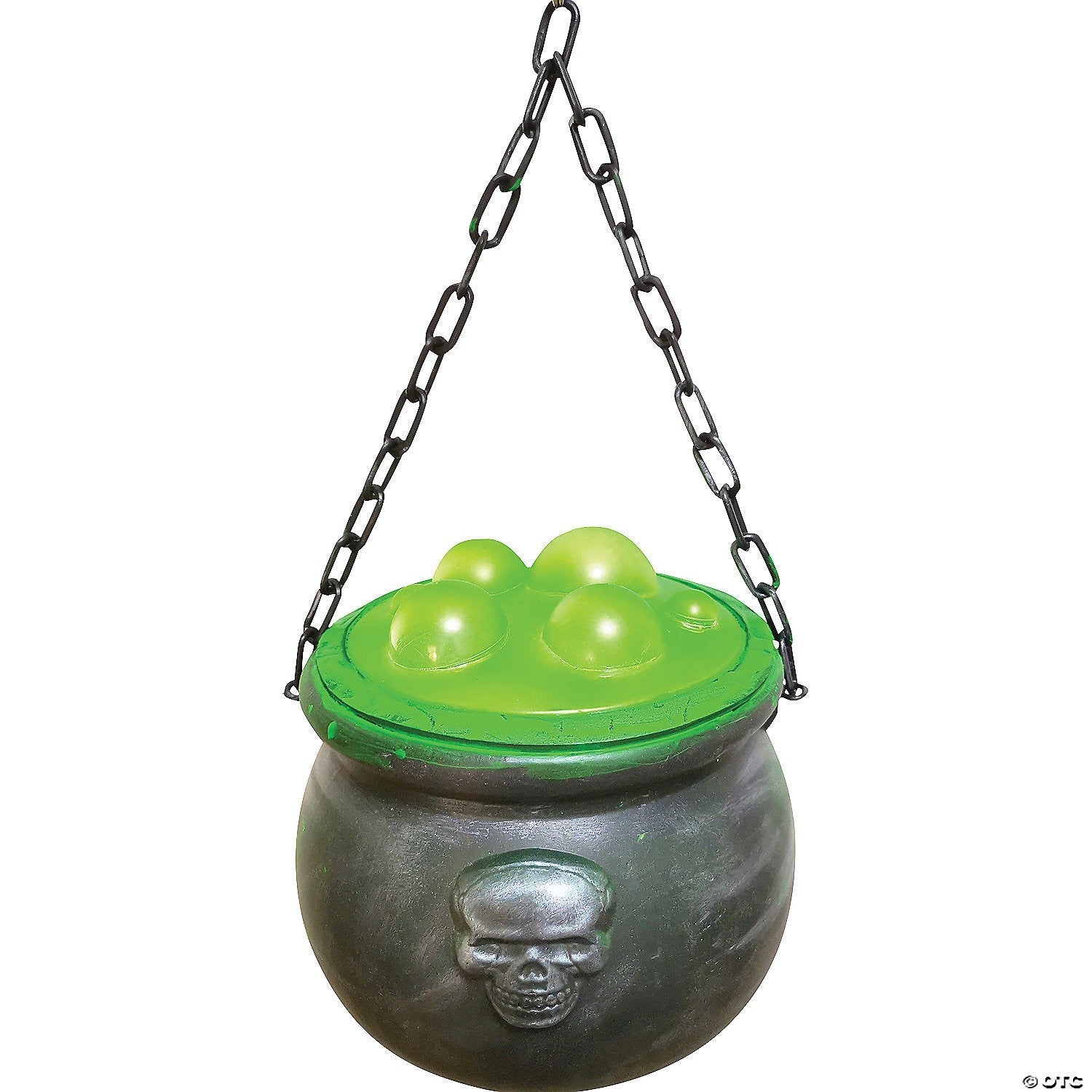 Magic Bubbling Hanging Cauldron Animated Halloween Decoration Haunted Witch Prop