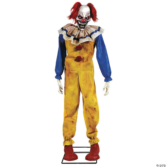 5 Ft Twitching Clown Animatronic Halloween Spirit Haunt Circus Decor Prop 2025