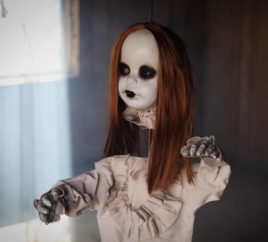 39" Headless Haunted Doll Animated Halloween Evil Spirit Decoration Prop 2025