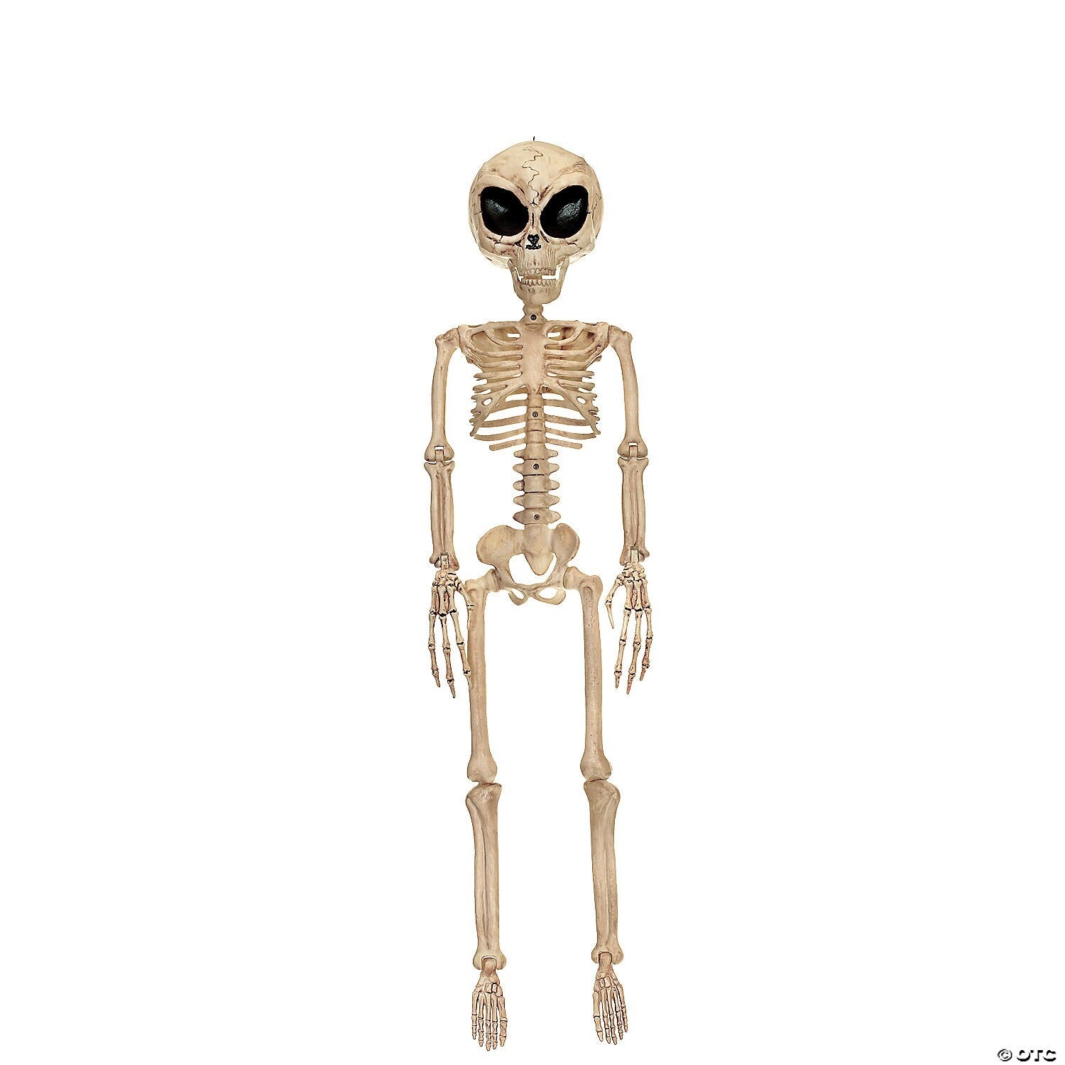 37" Alien Skeleton UFO Corpse Halloween Outdoor Decoration Haunted Prop Yard