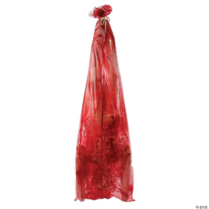 5' Bloody Body in Bag Gore Halloween Outdoor Decoration Haunted House Yard Prop