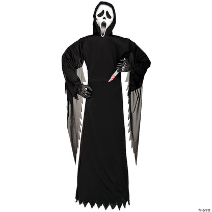 6 Ft GhostFace Scream Movie with Knife Halloween Outdoor Decoration Haunted Prop