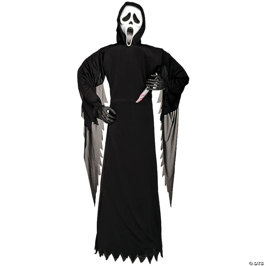 6 Ft GhostFace Scream Movie with Knife Halloween Outdoor Decoration Haunted Prop