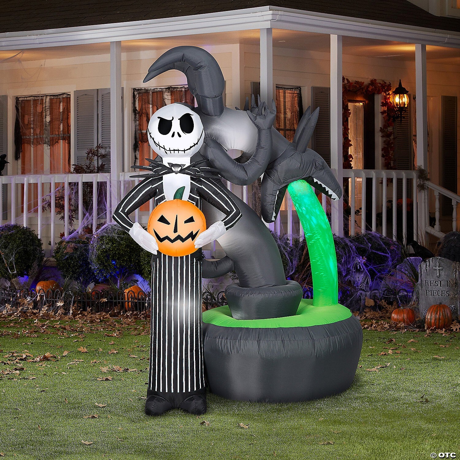 6' Jack Skellington Nightmare Christmas Inflatable Outdoor Halloween Yard Decor