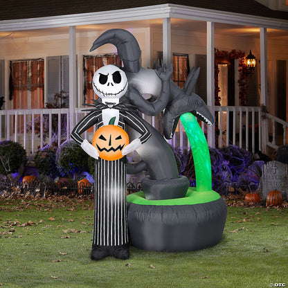 6' Jack Skellington Nightmare Christmas Inflatable Outdoor Halloween Yard Decor