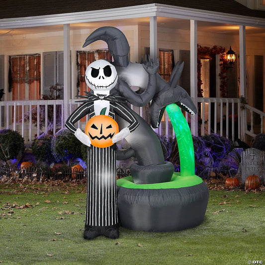 6' Jack Skellington Fountain Nightmare Before Christmas Inflatable