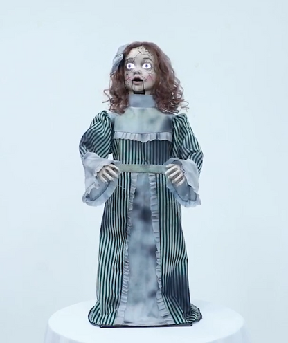 3 Ft Talking Evil Vintage Doll Ghost Animated Halloween Spirit Haunted Prop 2025