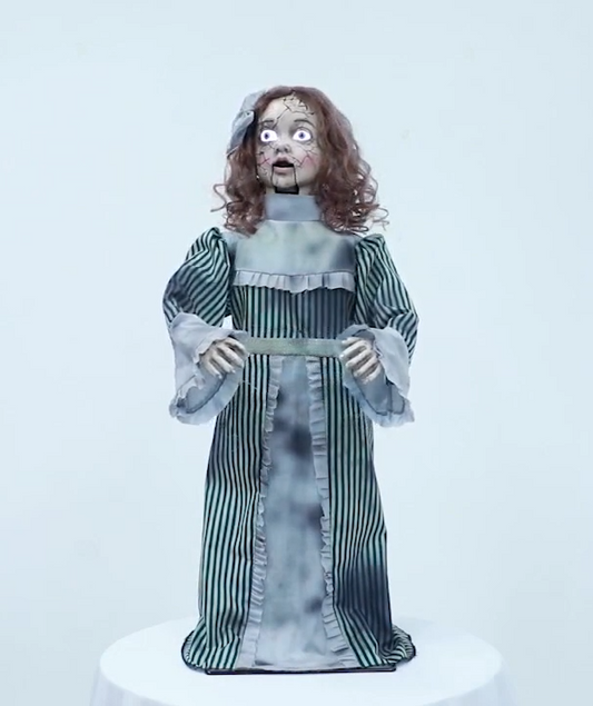 3 Ft Talking Evil Vintage Doll Ghost Animated Halloween Spirit Haunted Prop 2025