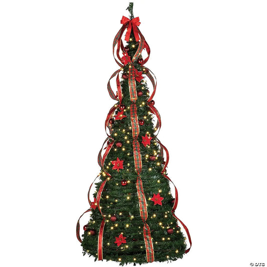 7.5 Ft SimpliciTree™ Pre-Lit Pre Decorated Christmas Tree Classic White Lights