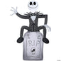 42" Jack Skellington Tomb Inflatable Outdoor Halloween Yard Decoration Airblown