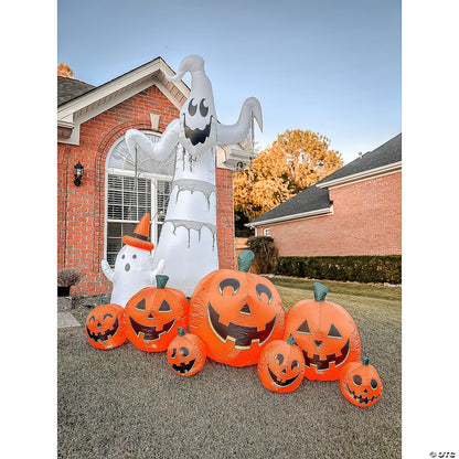 102" Pumpkin Patch Inflatable Outdoor Halloween Yard Decoration Airblown Prop