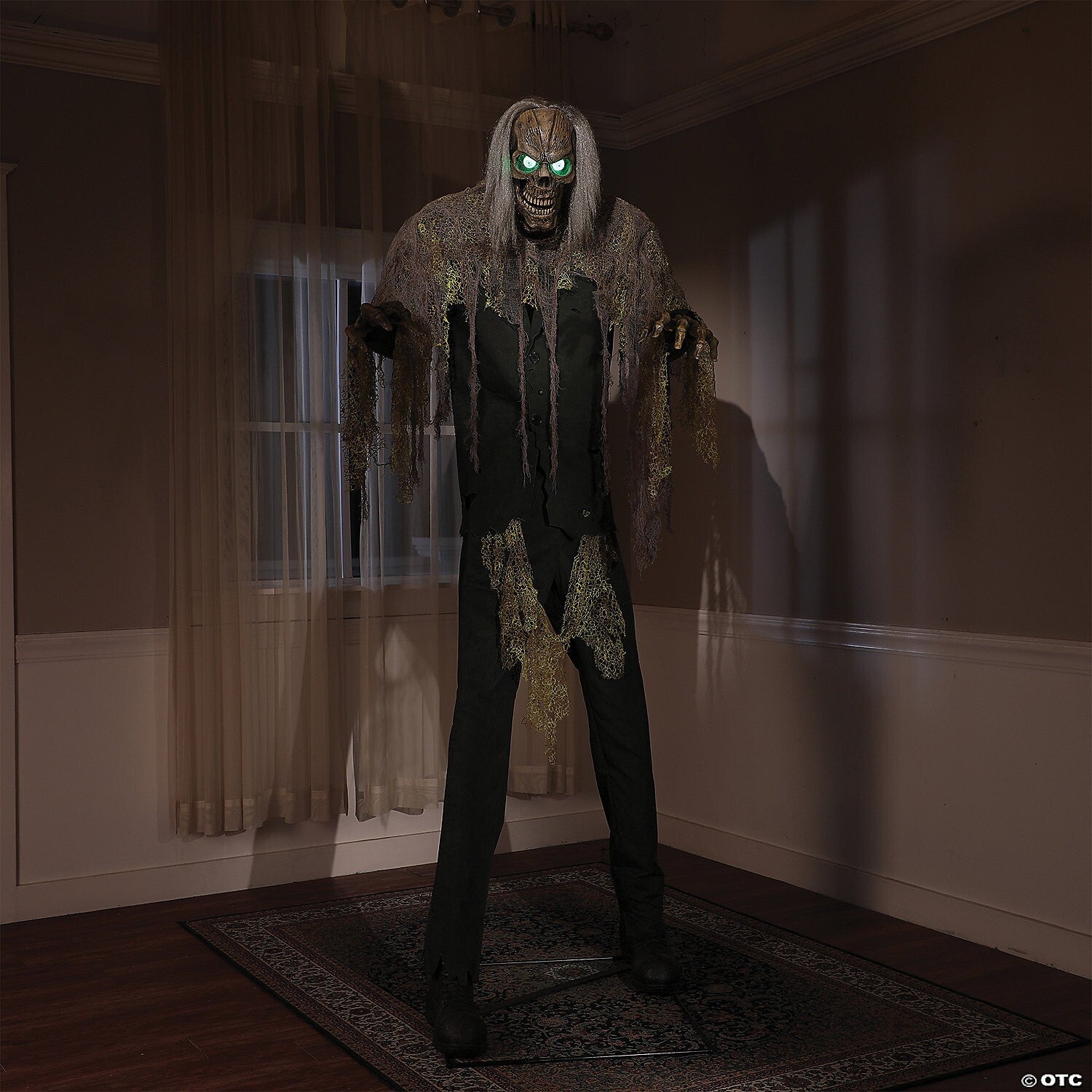 LifeSize 7 Ft Cellar Dweller Skeleton Reaper Animatronic Halloween Prop Haunted