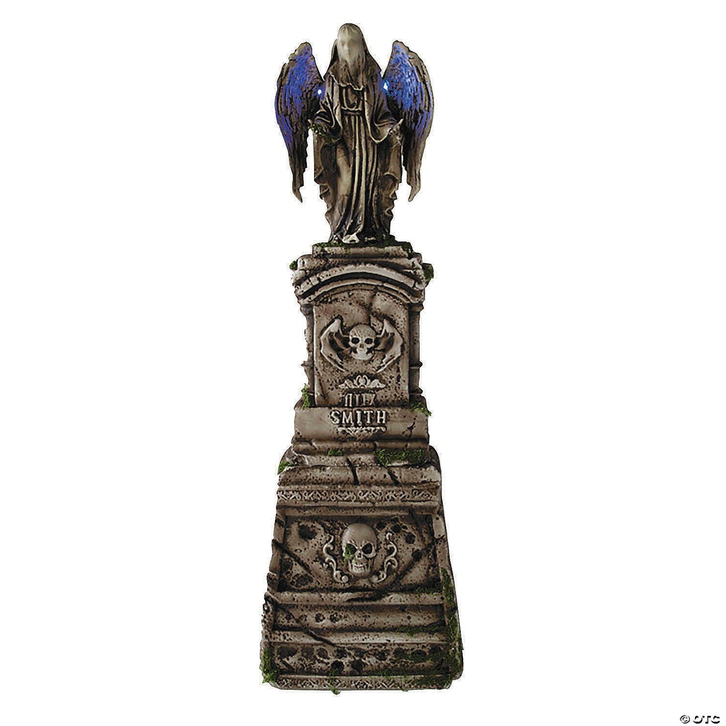 5.7 Ft Angel Lighted Tombstone Grave Halloween Cemetery Haunted Spirit Prop 2025