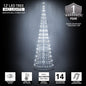 4' 6' 9' 12' Cool White Animated LightShow Cone Tree Christmas Outdoor Yard LED