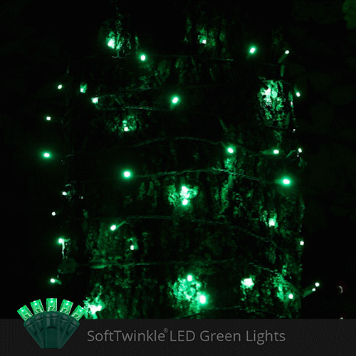 St. Patricks Day Green LED Lights String Soft Twinkle TM Animated Christmas
