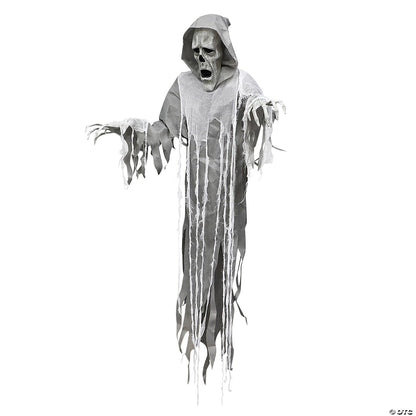 See Video! Life Size 6 Ft Hanging Phantom Ghost Animated Halloween Haunt Prop