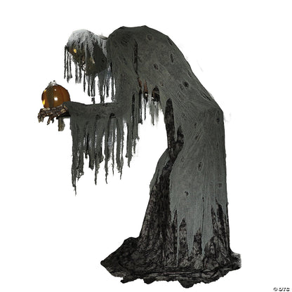 LifeSize 7 Ft Prowling Jack Skeleton Animatronic Halloween Haunted Prop Animated