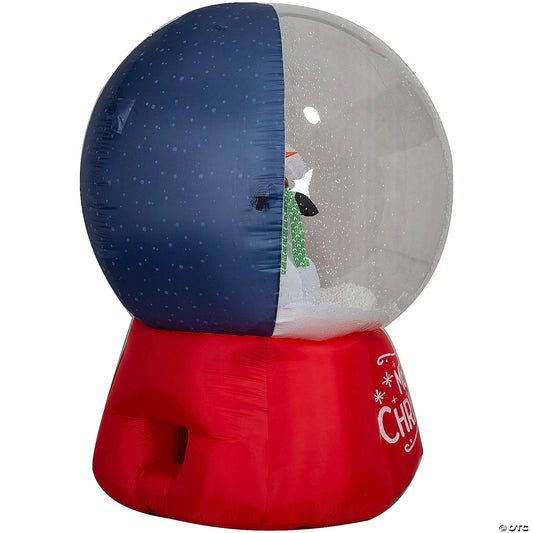 6 Ft Animated Santa Snow Globe Christmas Inflatable Outdoor Yard Decor Lighted
