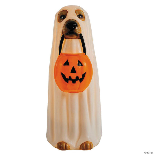 23" Lighted Dog Ghost Blow Mold Halloween Haunted Spirit Decoration Prop 2025