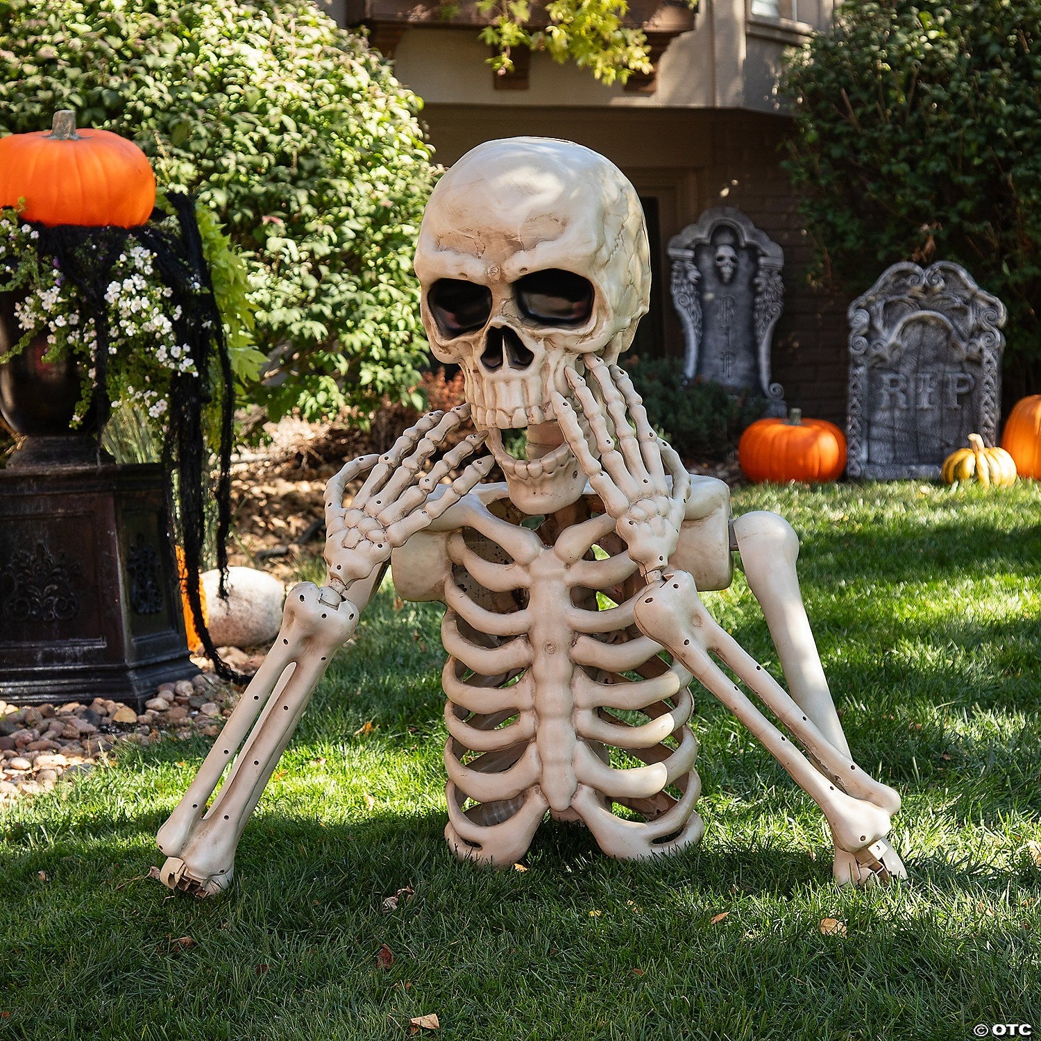 GIANT Up to 10 Ft Wide Skeleton Grave Breaker Outdoor Halloween Spirit Prop 2025