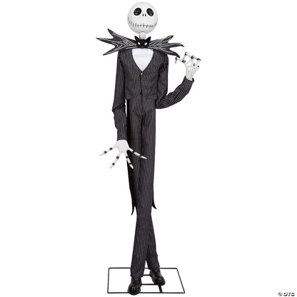 LifeSize 6.5 Ft Jack Skellington Animated Halloween Decor Haunt Prop Yard Porch