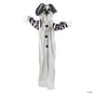 43" Evil Black White Killer Clown Animated Halloween Decor Outdoor Haunted Prop