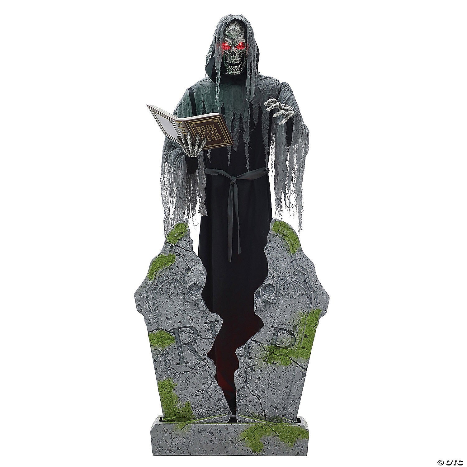 7 Ft Soul Stealer Tombstone Graveyard Animatronic Halloween Haunt Prop Animated