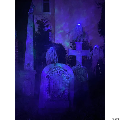See Video! Life Size Hanging Ghost Light Sound Halloween Decoration Haunted Prop