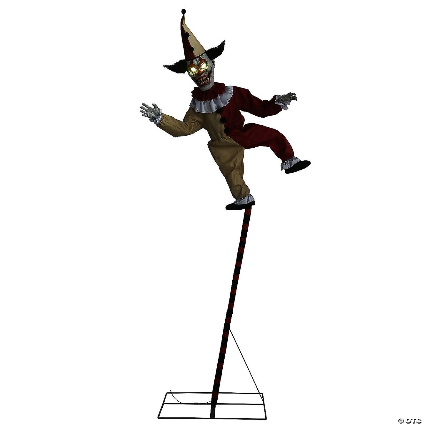 See Video! Life Size Sideshow Circus Clown Animated Halloween Haunt Prop Outdoor