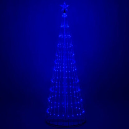 4' 6' 9' 12' Blue Animated LightShow Cone Tree Christmas Outdoor Yard LED 14 Mod