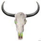 24" Longhorn Cow Skull Lighted Halloween Decoration Haunted Prop Hanging Wall