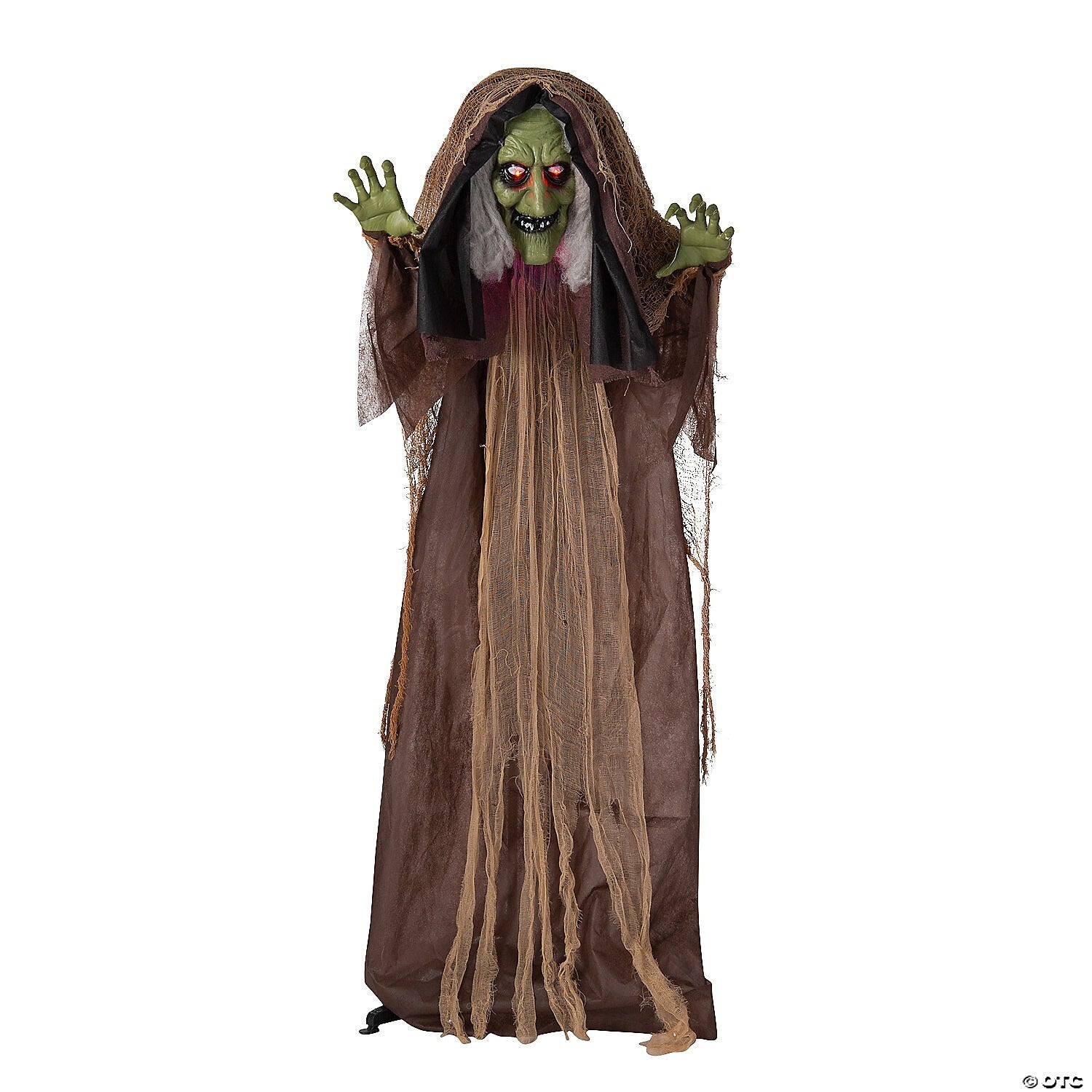 LifeSize Hunchback Witch Animated Halloween Decor Outdoor Haunt Yard Porch Prop