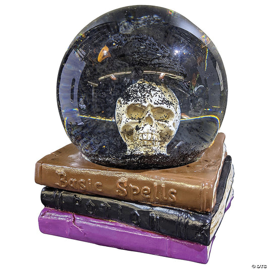 Crystal Ball Haunted Spell Books Water Globe Halloween Home Decoration Prop