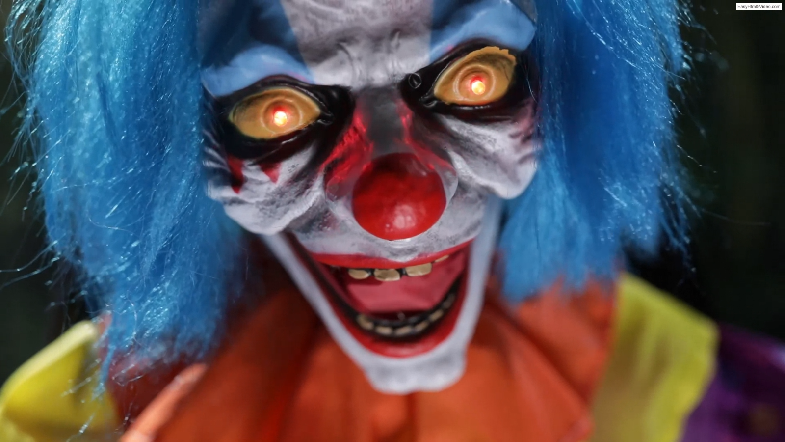 LifeSize 6 Ft Talking Evil Clown Animated Halloween Haunt Prop Decoration Spirit
