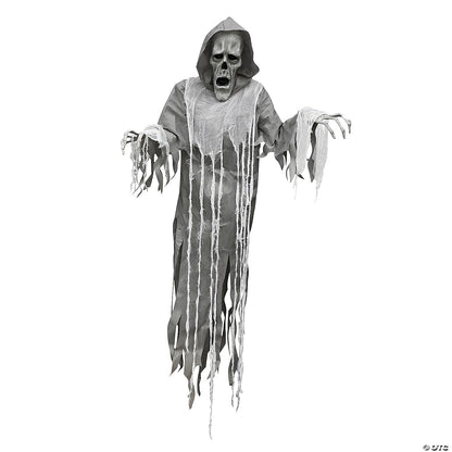 See Video! Life Size 6 Ft Hanging Phantom Ghost Animated Halloween Haunt Prop