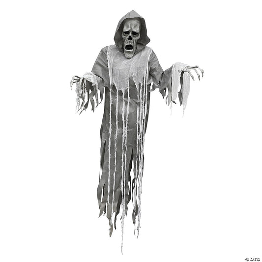 See Video! Life Size 6 Ft Hanging Phantom Ghost Animated Halloween Haunt Prop