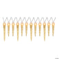 Animated Synchro Icicle Lights Set of 12 Icicles Christmas WHITE Light Show