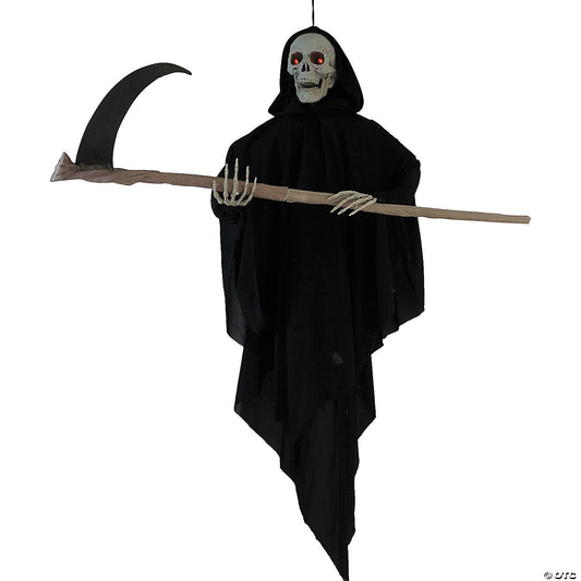 3 Ft Hanging Reaper Animated Halloween Decoration Outdoor Haunt Yard Prop Grave