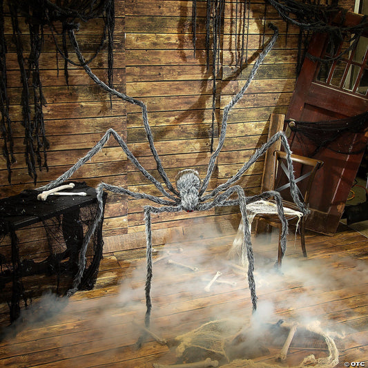 GIANT 12 Foot Hairy Posable Spider Halloween Outdoor Haunted Decoration Prop