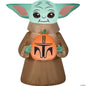 42" Grogu Mandalorian Inflatable Outdoor Halloween Yard Decor Airblown Star Wars