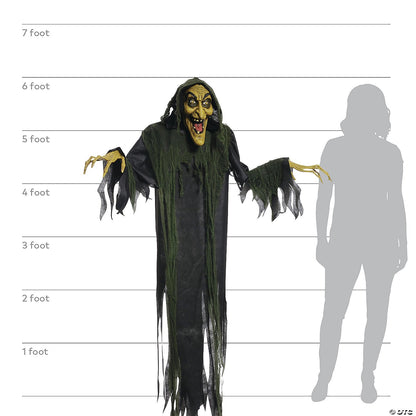 6 Ft Animated Halloween Wicked Witch Decoration Outdoor Haunted Yard Prop Porch