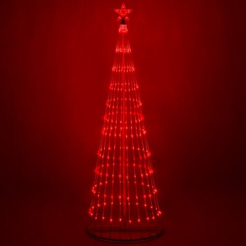 4' 6' 9' 12' Red Animated LightShow Cone Tree Christmas Outdoor Yard LED 14 Mode