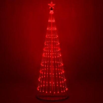 4' 6' 9' 12' Red Animated LightShow Cone Tree Christmas Outdoor Yard LED 14 Mode