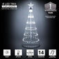 4' 6' 9' 12' Cool White Animated LightShow Cone Tree Christmas Outdoor Yard LED