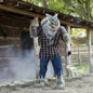 Giant 7.5 Ft Hulking Werewolf Animatronic Halloween Haunt Yard Prop Digital Eyes