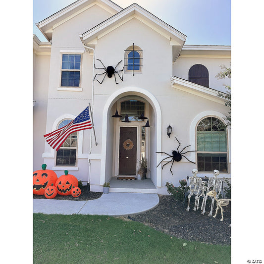 SET of TWO GIANT 80" Spiders Halloween Home Haunted Outdoor Decoration Yard Prop