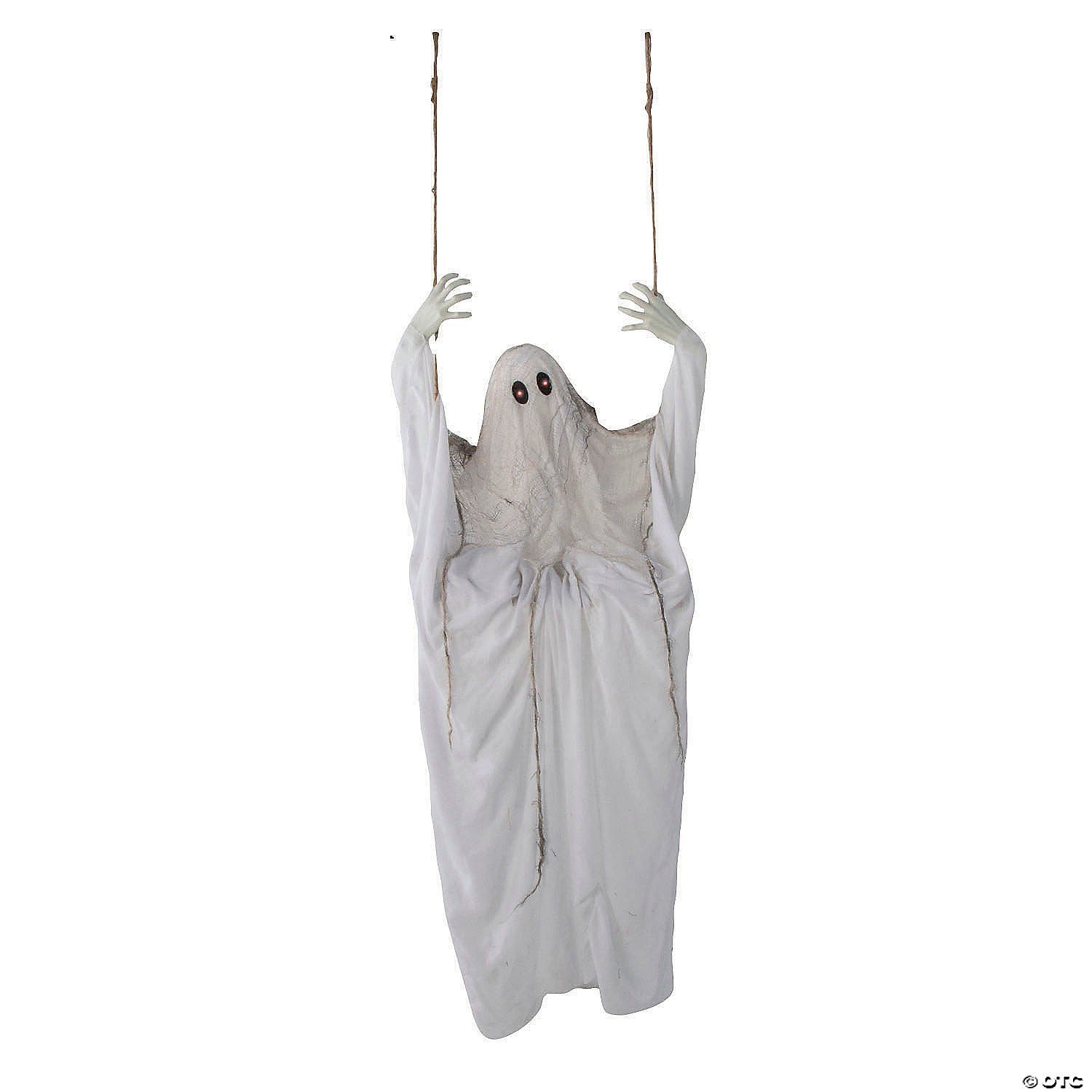 LifeSize 5 Ft Lighted Spirit Ghost on Swing Halloween Decoration Haunt Prop 2025
