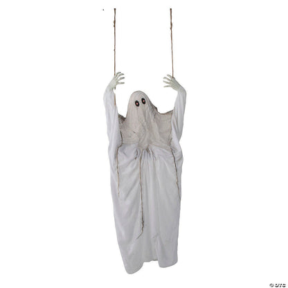 LifeSize 5 Ft Lighted Spirit Ghost on Swing Halloween Decoration Haunt Prop 2025