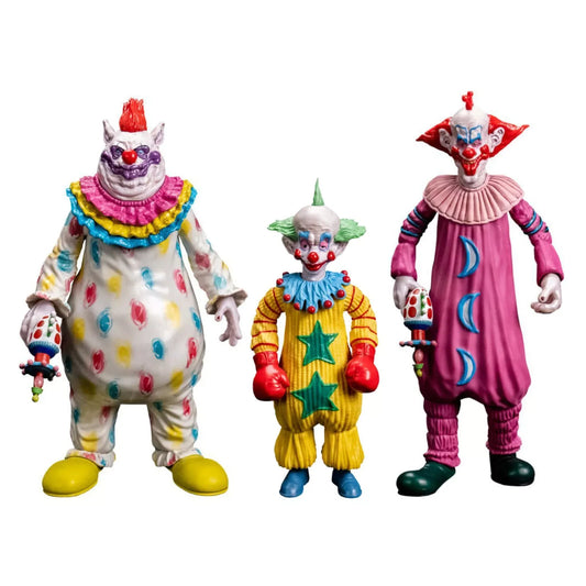 SCREAM GREATS KILLER KLOWNS FROM OUTER SPACE Fatso Slim & Shorty Figures Collect